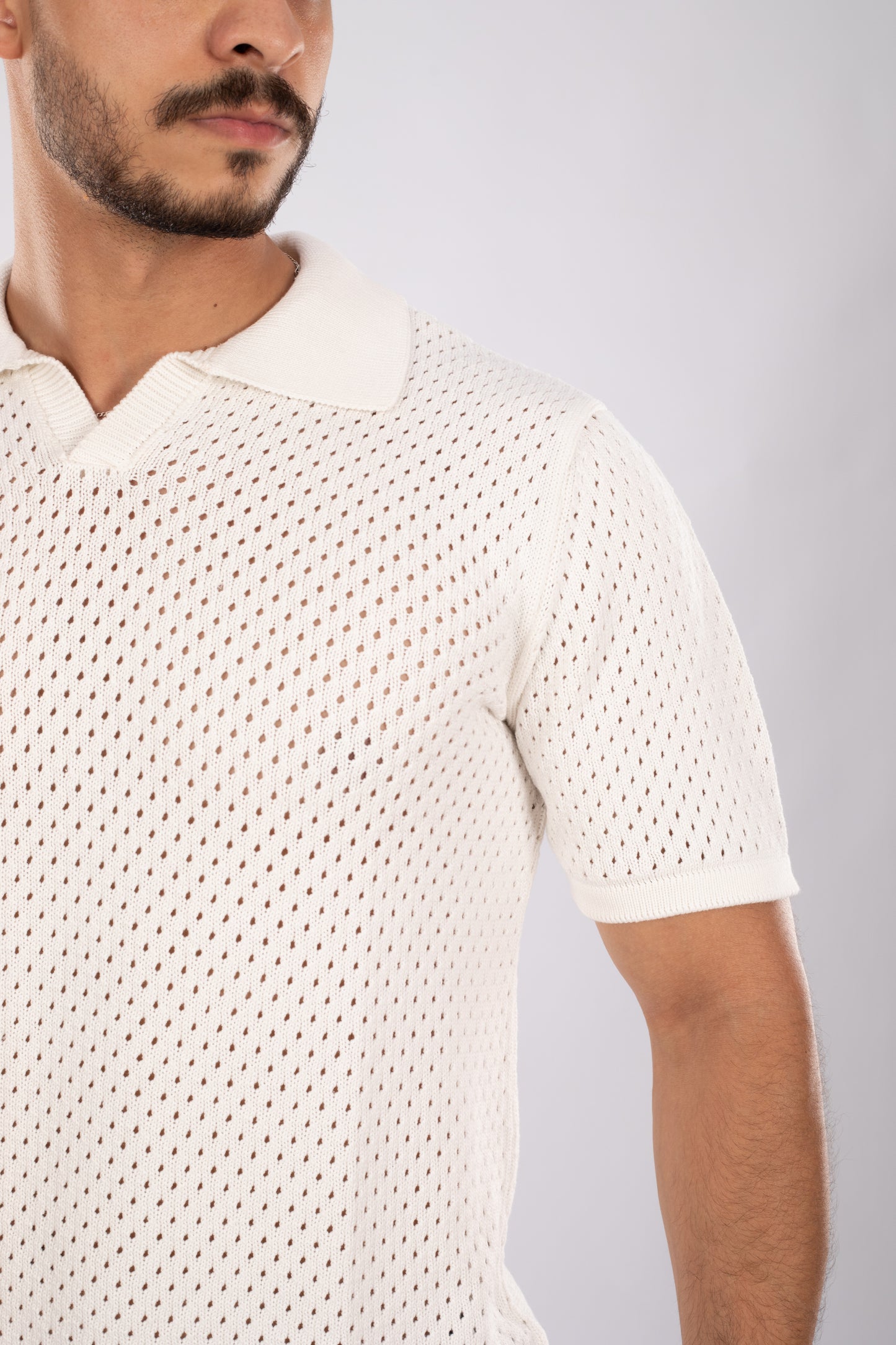 White Eyeknit Polo shirt