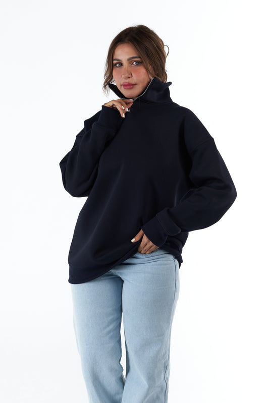 Navy blue Quarter-Zip Sweatshirt