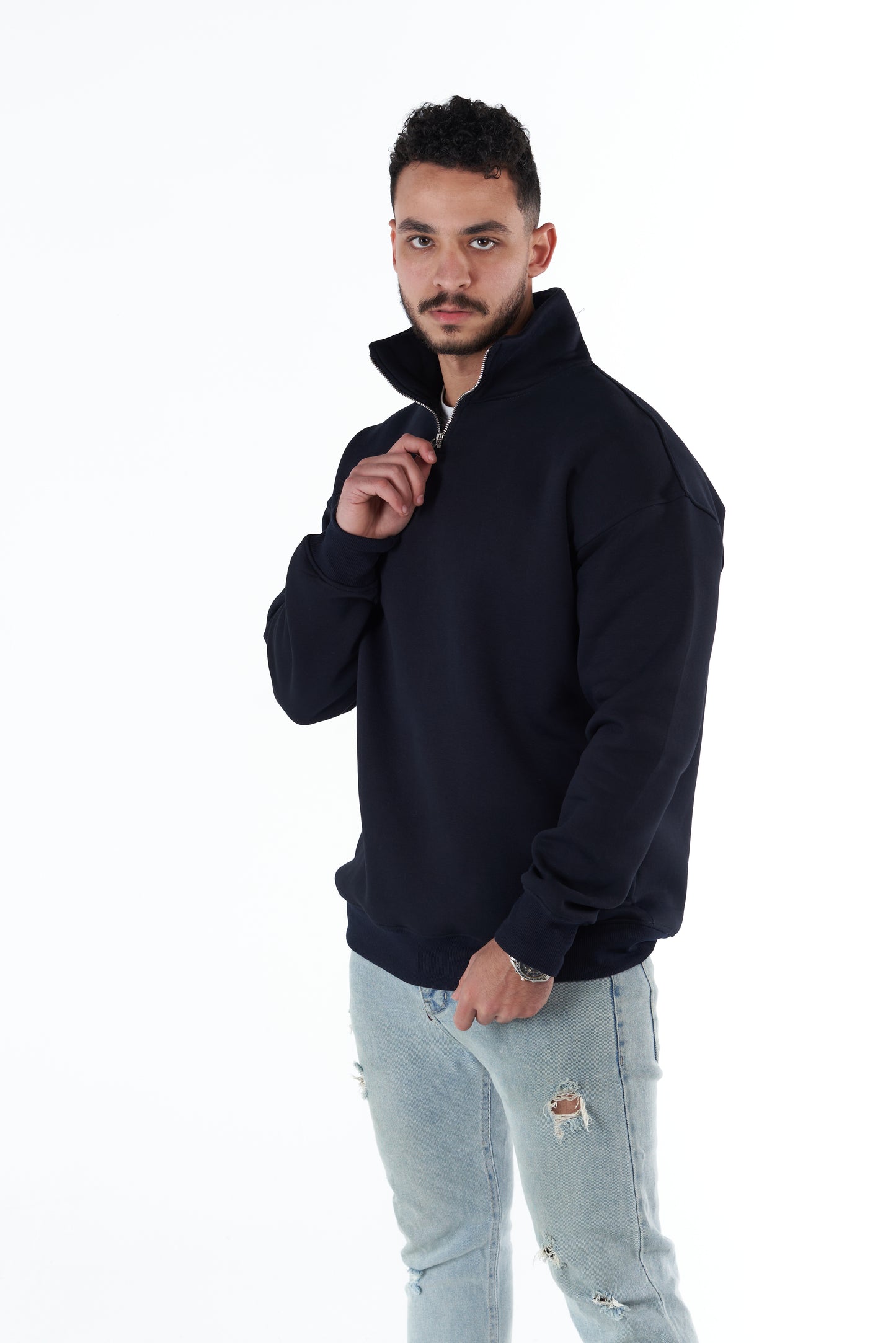 Navy blue Quarter-Zip Sweatshirt