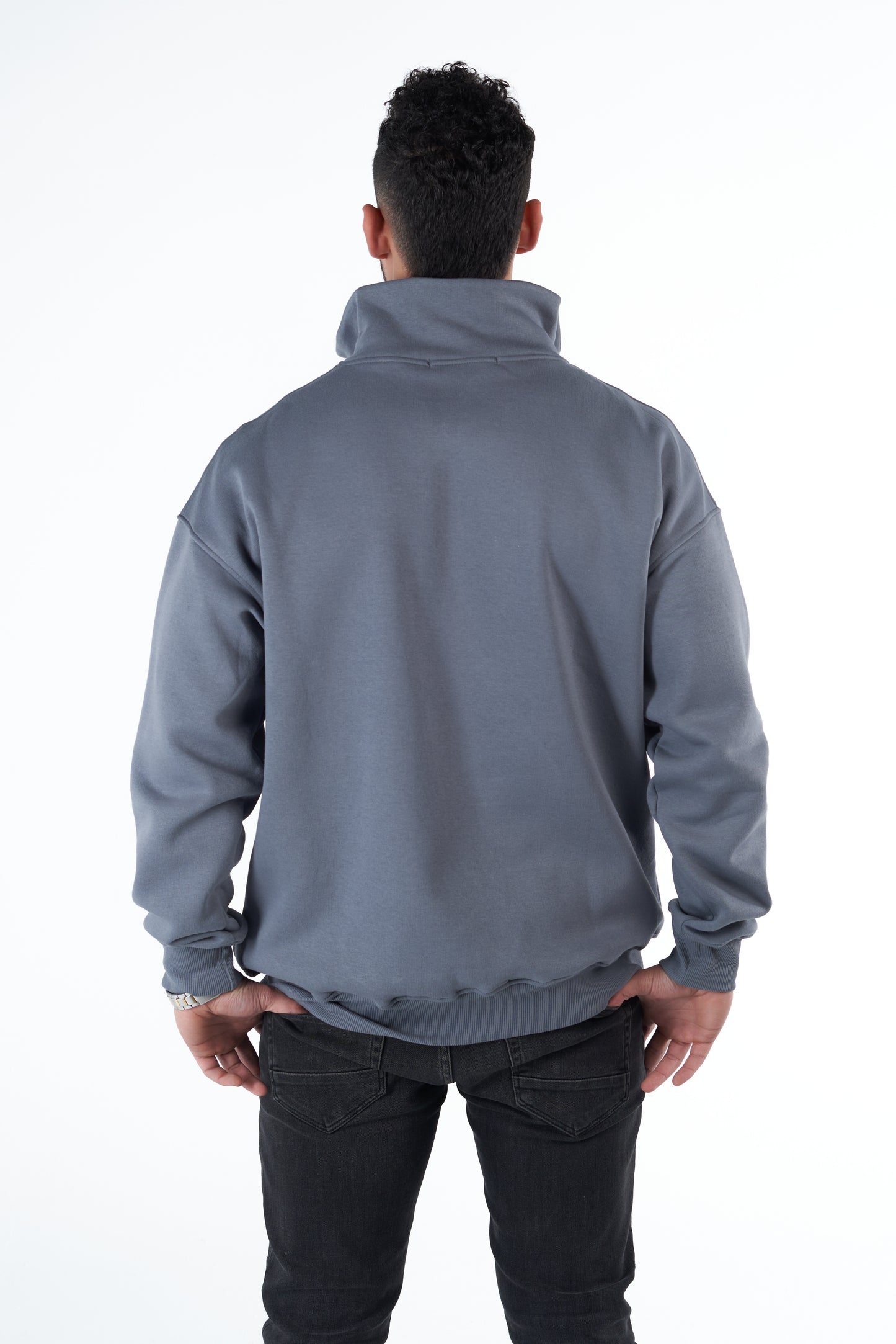 Gray petrol Quarter-Zip Sweatshirt