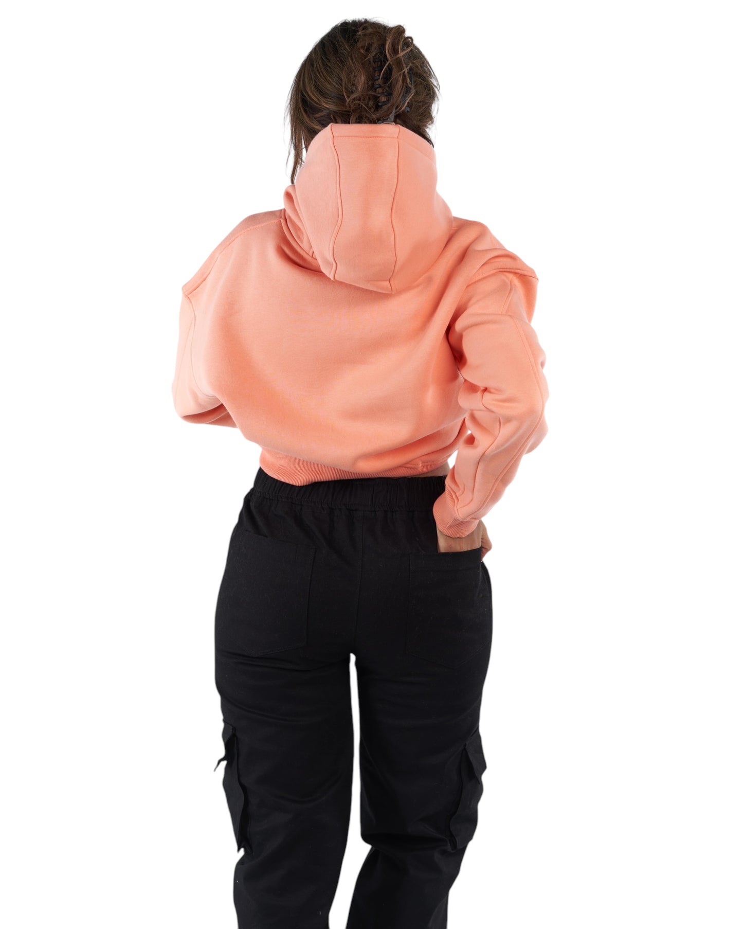 Coral pink Oversized-Hoodie