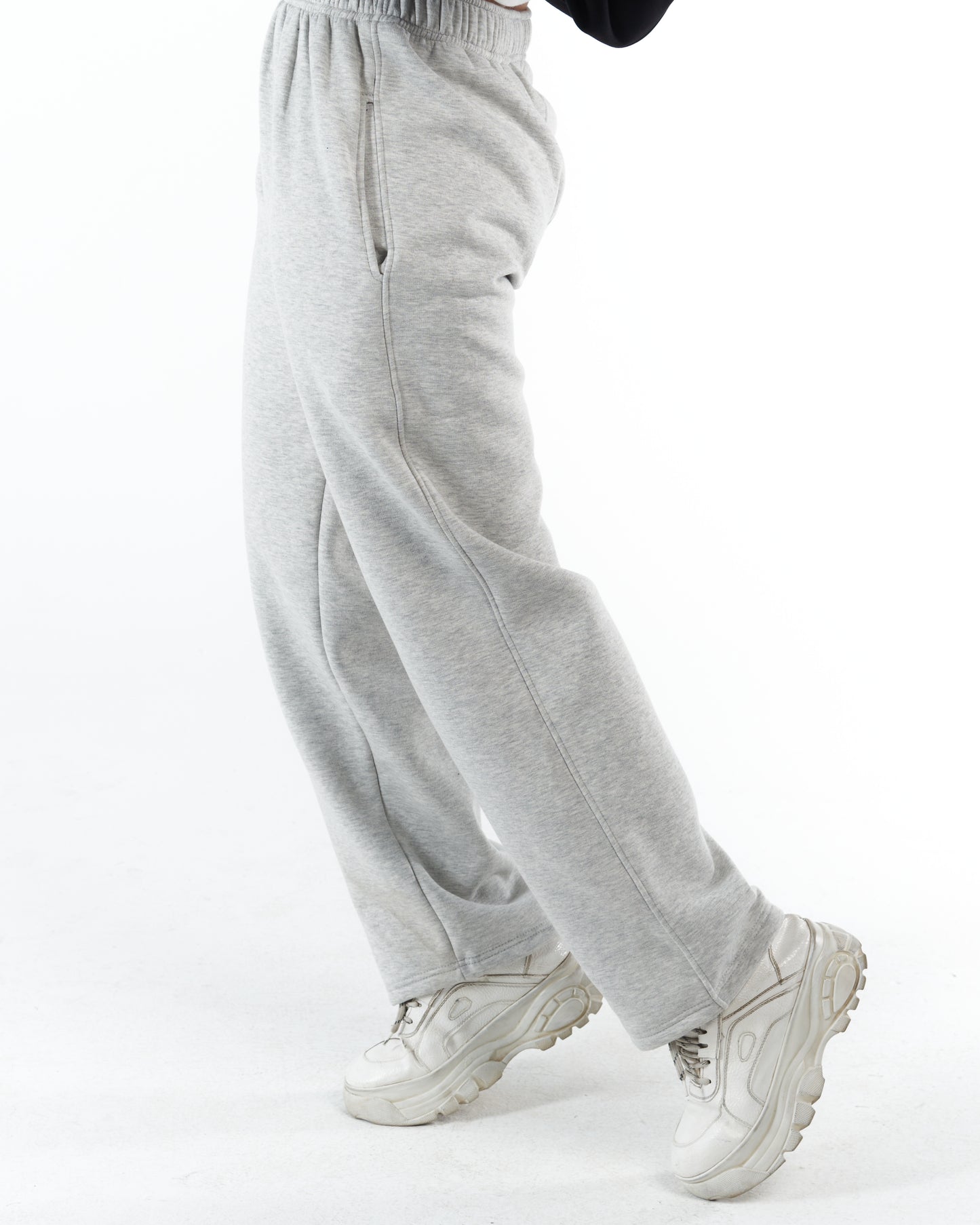 Light Gray Loose-Fit Sweatpants