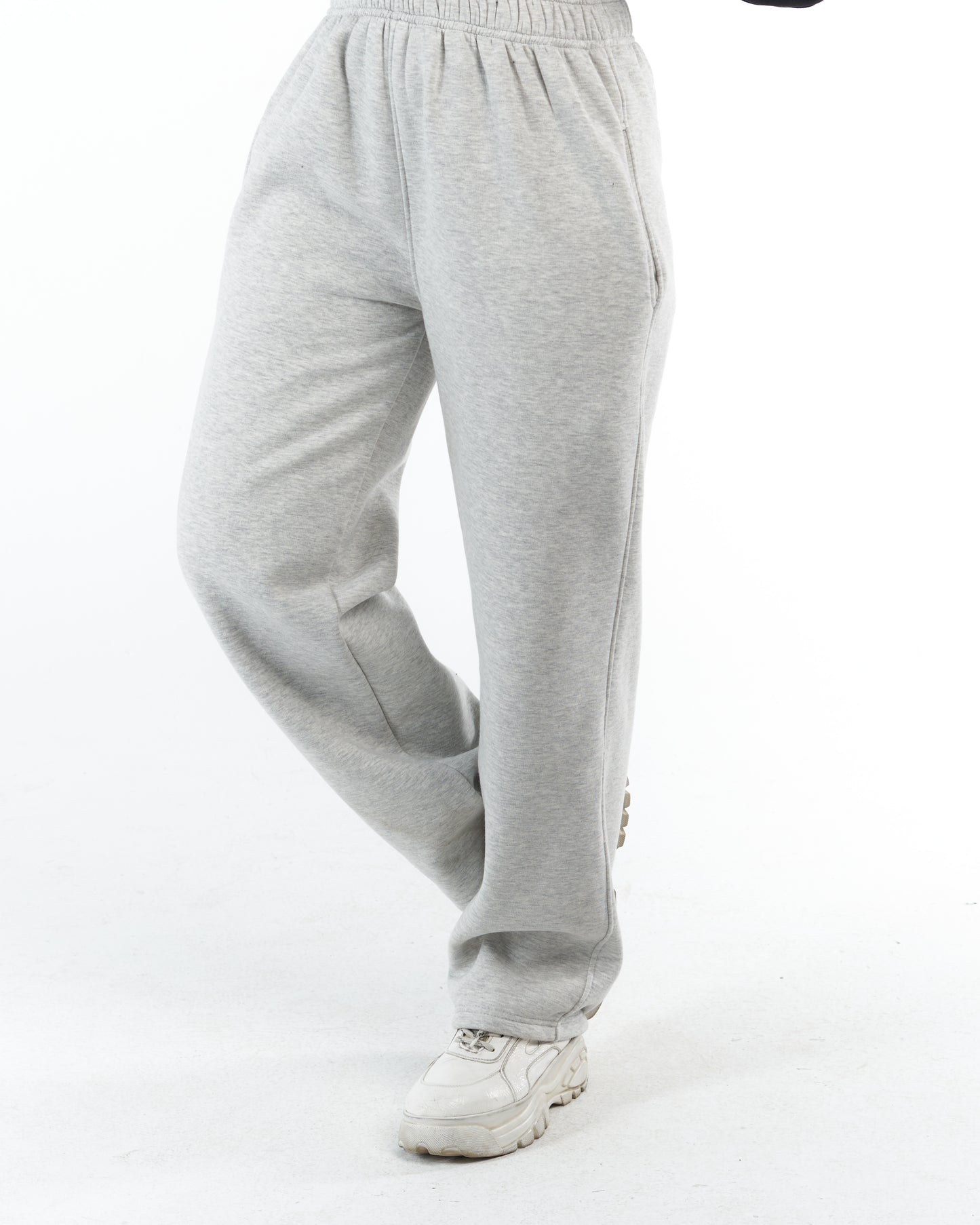 Light Gray Loose-Fit Sweatpants